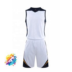 Basketball Uniform White & Black Basketball Uniform White & Black
